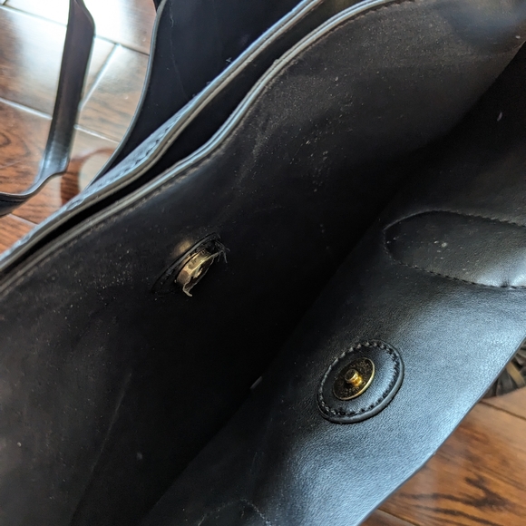 NWOT Aldo Satchel Black with Tassel crossbody and shoulder strap - Picture 5 of 9